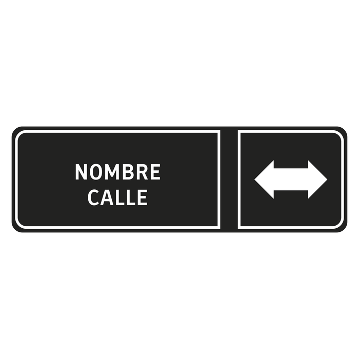 Señaletica de Tránsito de calle en Ambos Sentidos RO-1b