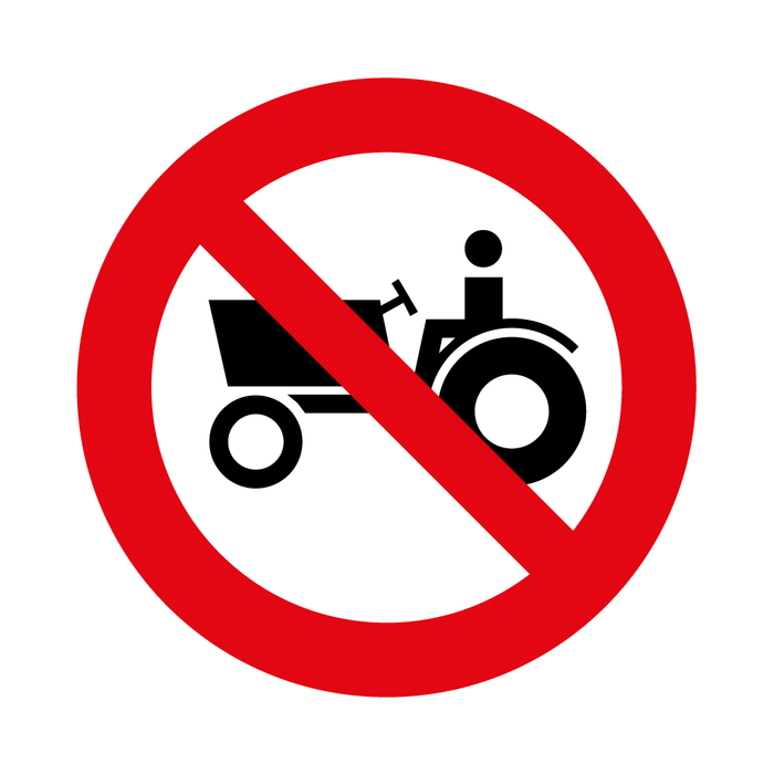 Prohibida Circulación De Maquinaria Agricola RPO-10