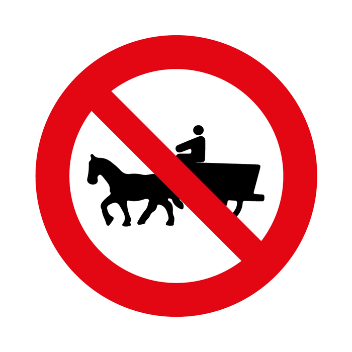 Prohibida Circulación De Vehículos De Tracción Animal-Rpo-11