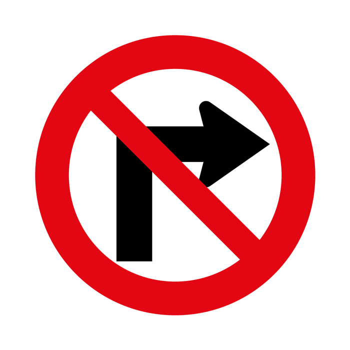 No Virar Derecha RPO-2b