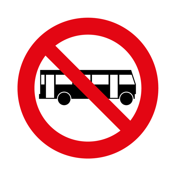Prohibida Circulación De Buses RPO-7