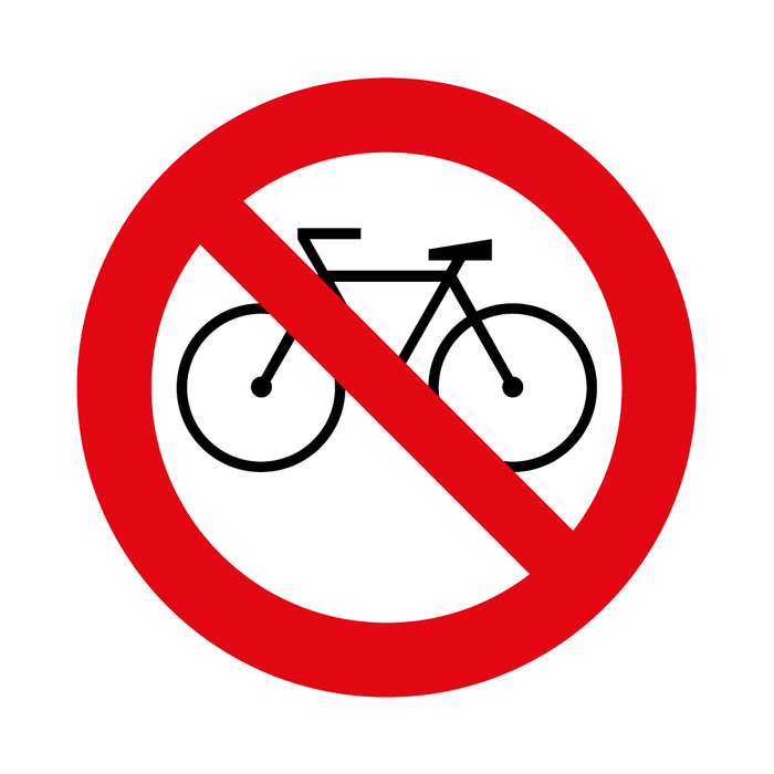 Prohibida Circulación De Bicicletas RPO-8