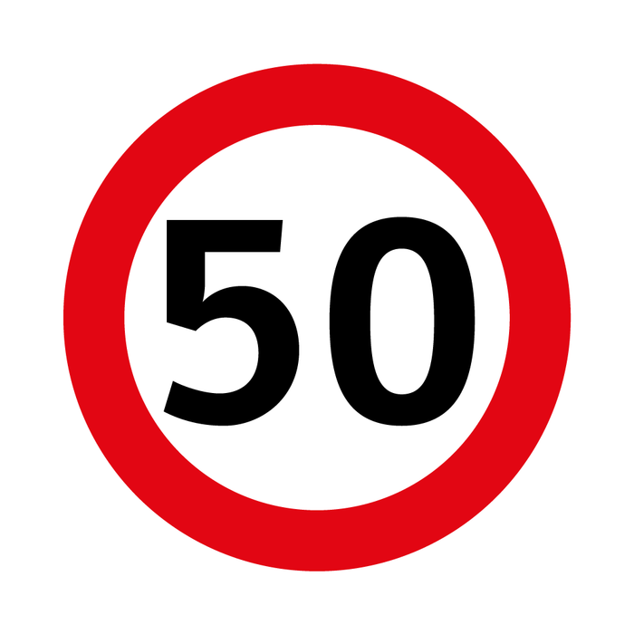 Velocidad Máxima 50 Km RR-1