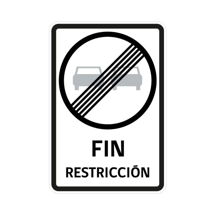 Fin Prohibición O Restricción RR-9