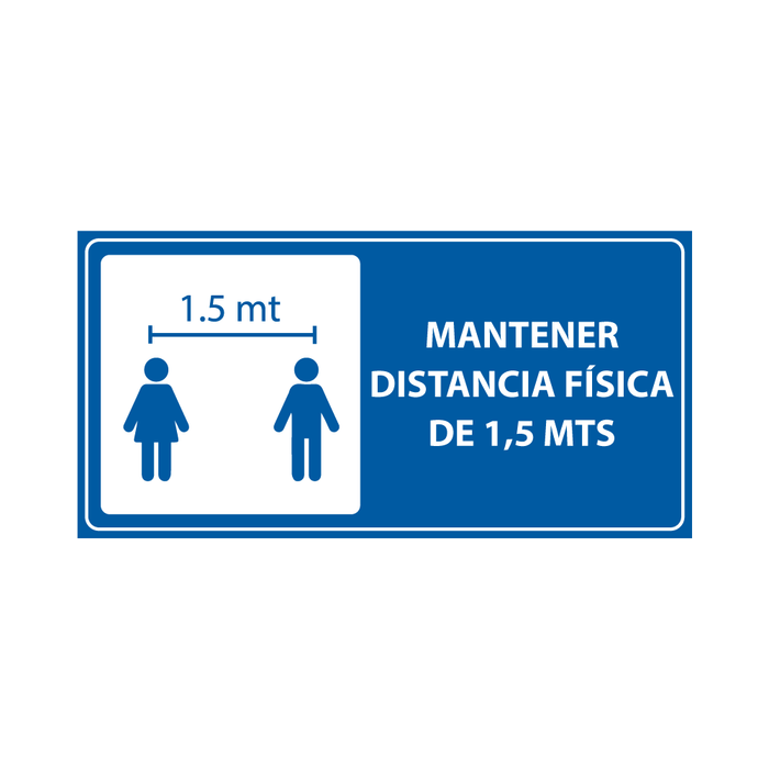 Mantener Distancia FISICA DE 1.5 MTS SH-03