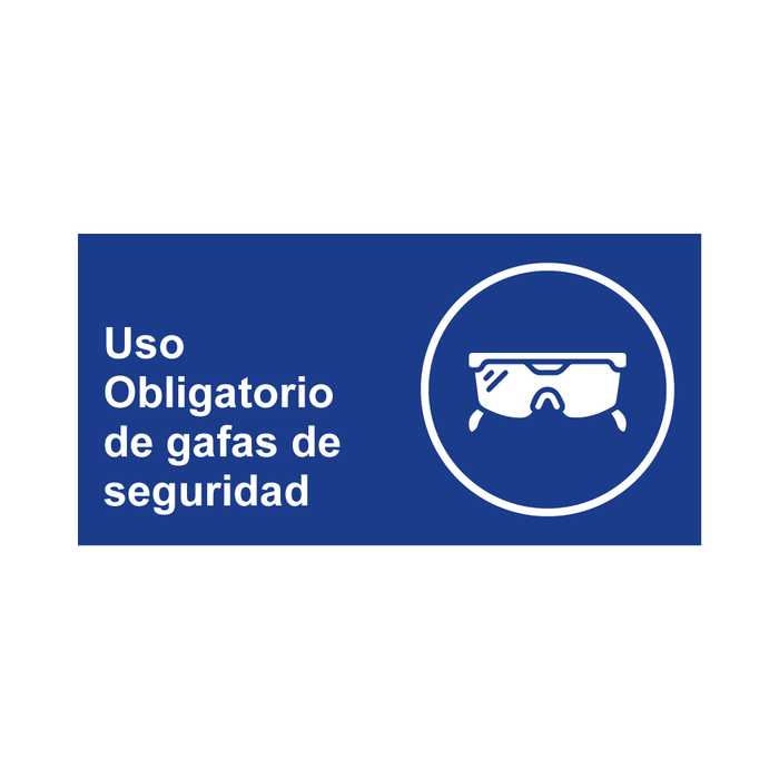 Uso Obligatorio De Gafas De Seguridad-So21