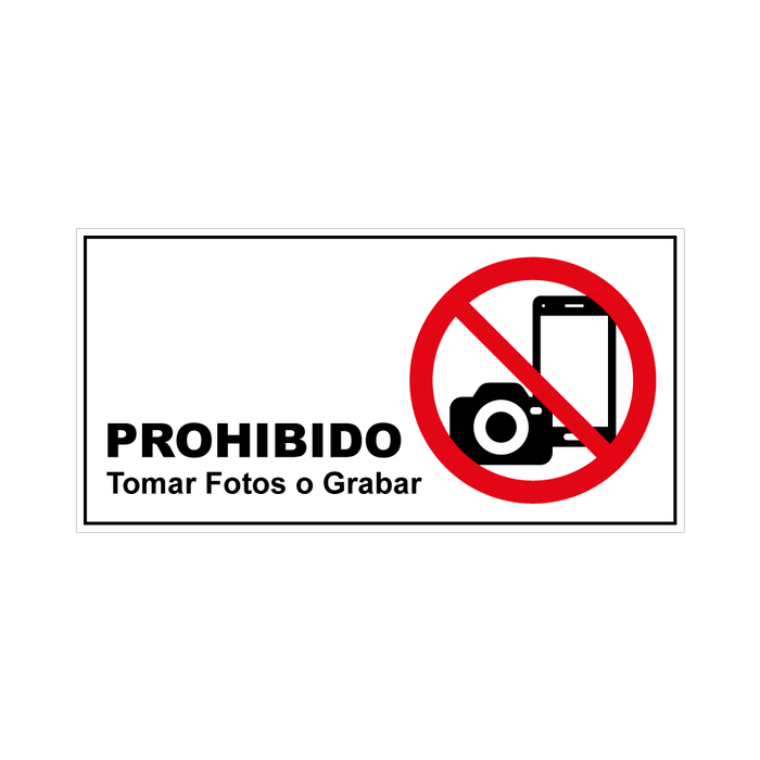 Prohibido Fotos O Grabar SP-15