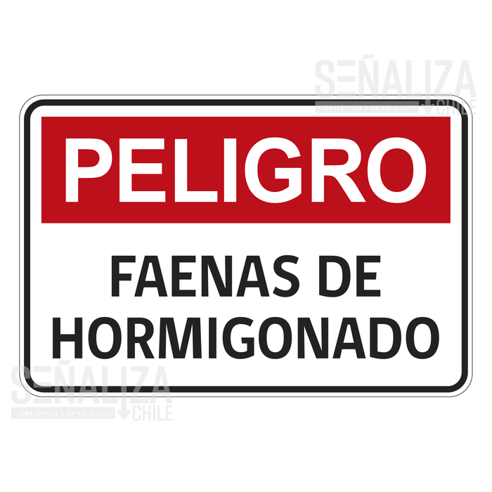 PELIGRO FAENAS DE HORMIGONADO PFH-1