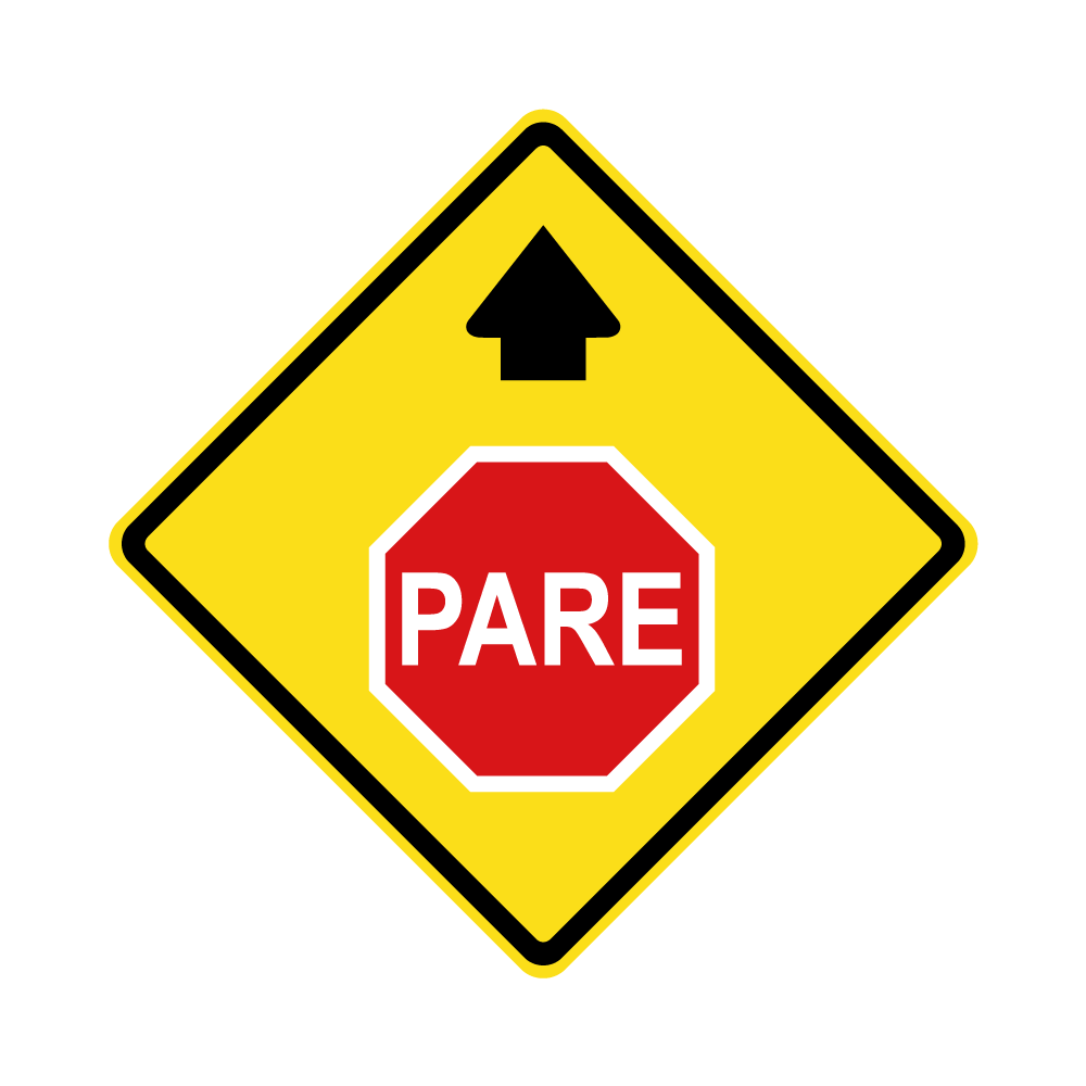 Proximidad De Señal Pare PO-13 — Señaliza Chile