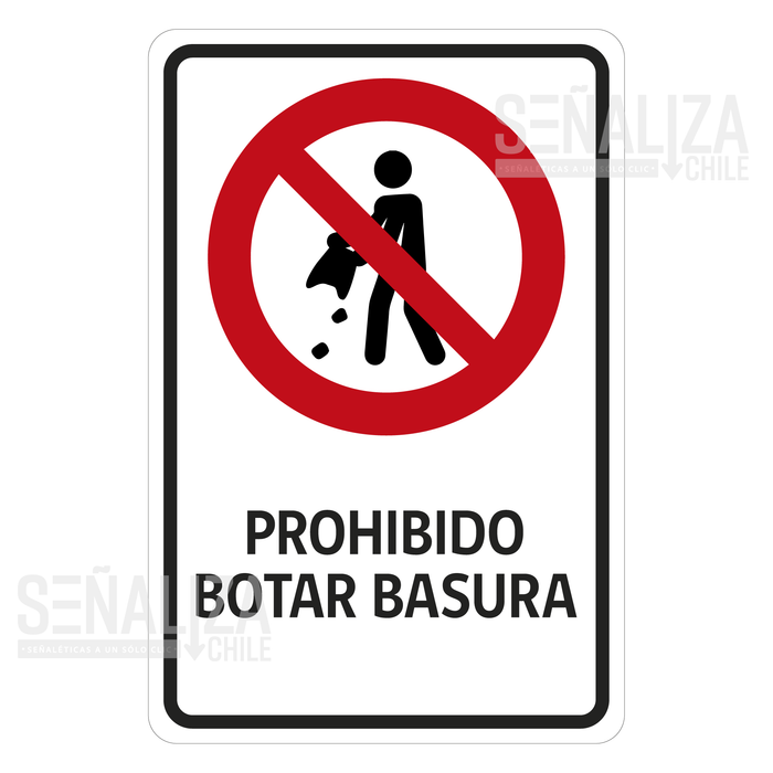PROHIBIDO BOTAR BASURA PBB-1