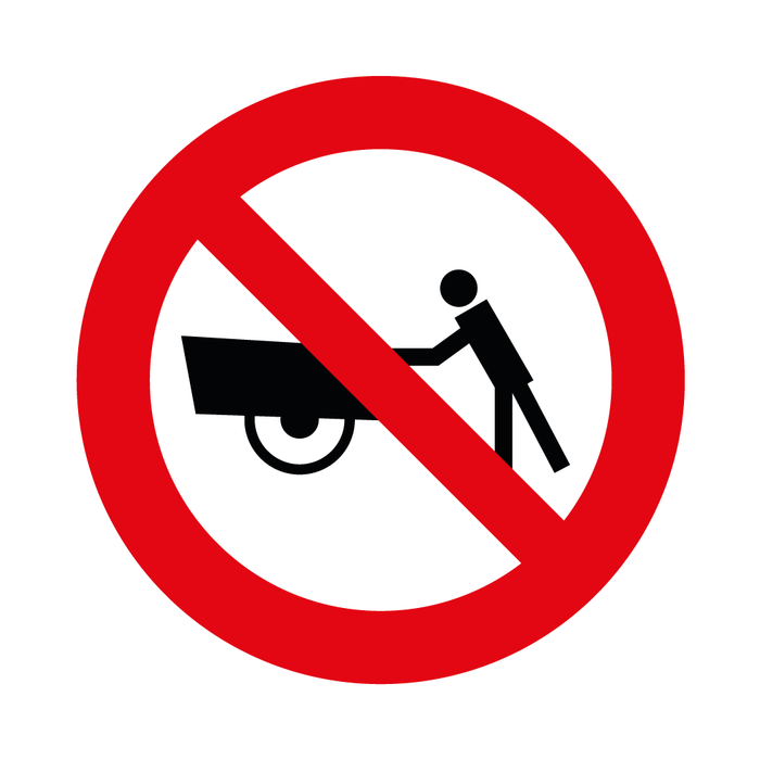 Prohibida Circulación De Carros De Mano-Rpo-12