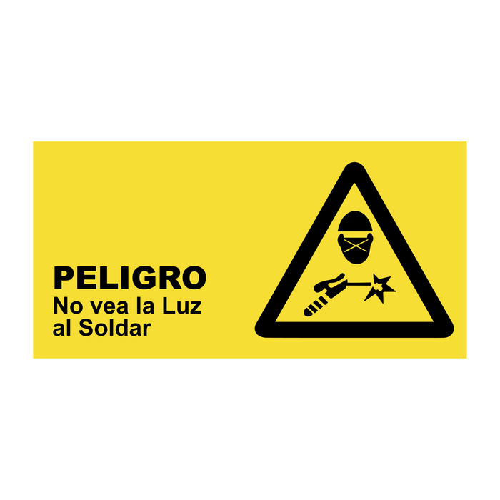 Peligro no vea la Luz al Soldar AP-26