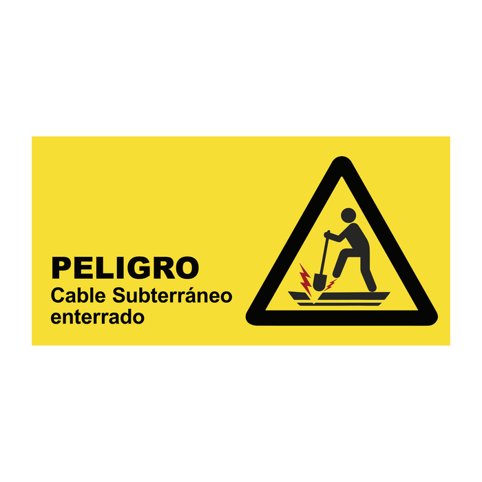 Peligro Cable Subterráneo Enterrado AP-31